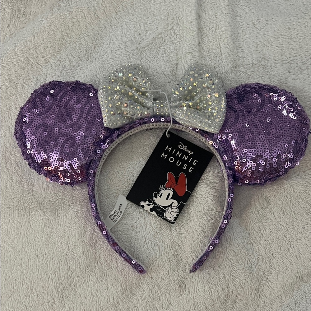 Disney Minnie Mouse Lavender Sequin Headband